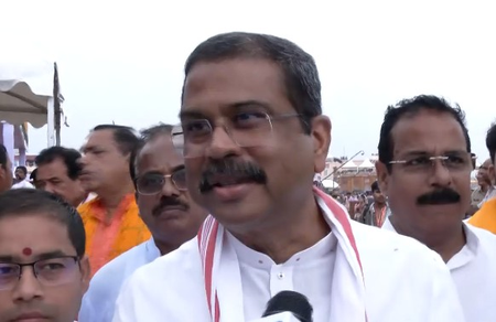 ‘Fortunate to have Mahaprabhu Jagannath’s darshan’: Dharmendra Pradhan attends Rath Yatra in Puri ‘Fortunate to have Mahaprabhu Jagannath’s darshan’: Dharmendra Pradhan attends Rath Yatra in Puri