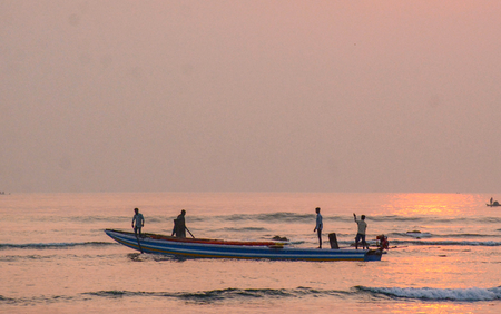 Two fishermen injured in boat mishap near Visakhapatnam Fishing Harbour Two fishermen injured in boat mishap near Visakhapatnam Fishing Harbour
