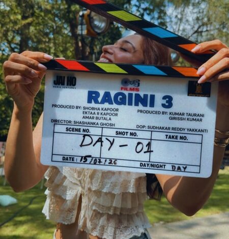 Tamannaah Bhatia kickstarts shooting for Ragini 3 in London, shares pic with clapboard Tamannaah Bhatia kickstarts shooting for Ragini 3 in London, shares pic with clapboard