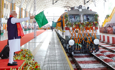 PM Modi inaugurates seven redeveloped railway stations in Odisha PM Modi inaugurates seven redeveloped railway stations in Odisha