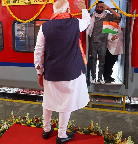 PM Modi dedicates redeveloped Ashoknagar railway station under Amrit Bharat Station Scheme PM Modi dedicates redeveloped Ashoknagar railway station under Amrit Bharat Station Scheme