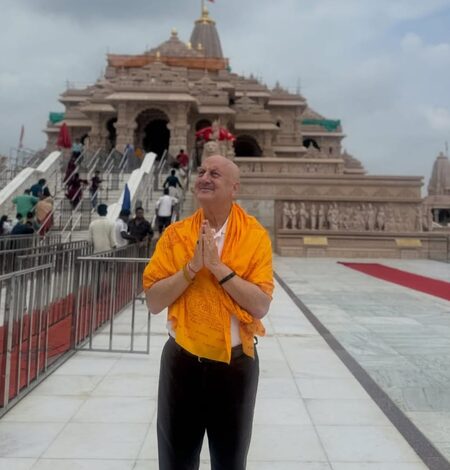Anupam Kher wraps first schedule of ‘Shri Ram Bhoomi’ in Ayodhya, says ‘a part of me stayed behind’