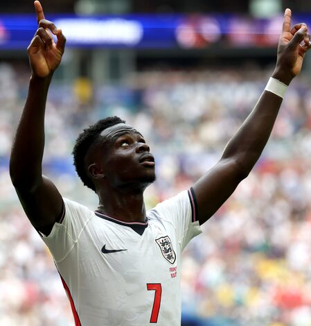 Saka ‘proud’ to join ‘elite club’ of England’s World Cup hat-trick scorers Saka ‘proud’ to join ‘elite club’ of England’s World Cup hat-trick scorers