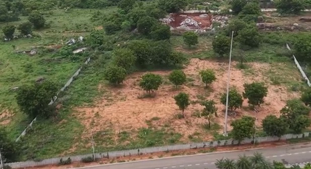 Amid farmers’ protest, authorities continue fencing land near Hyderabad airport for bullet train hub Amid farmers’ protest, authorities continue fencing land near Hyderabad airport for bullet train hub