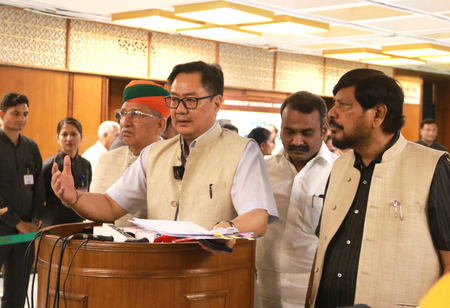 ‘How can we deprive 20 MPs?’ Kiren Rijiju defends NCPI invite after Oppn walkout ‘How can we deprive 20 MPs?’ Kiren Rijiju defends NCPI invite after Oppn walkout