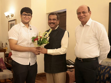 ‘Accomplishment reflects dedication’: Dharmendra Pradhan meets NEET-UG second ranker Panshul Bansal ‘Accomplishment reflects dedication’: Dharmendra Pradhan meets NEET-UG second ranker Panshul Bansal