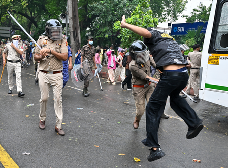 NEET protest: Oppn compares police action to Hitler, Jallianwala Bagh massacre NEET protest: Oppn compares police action to Hitler, Jallianwala Bagh massacre