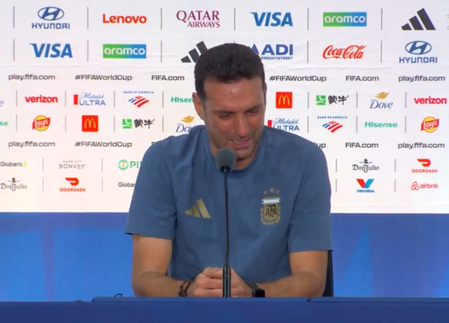 Argentina boss Scaloni leaves press conference in tears after World Cup heartbreak Argentina boss Scaloni leaves press conference in tears after World Cup heartbreak