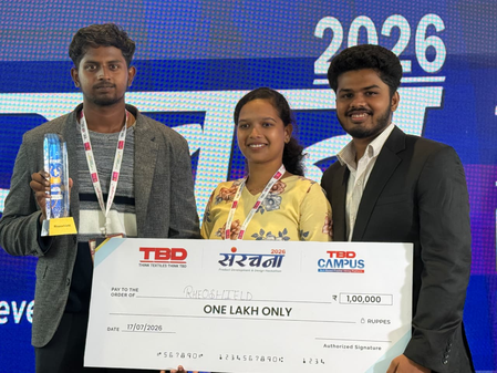 Three students win national hackathon for impact-resistant sports T-shirt Three students win national hackathon for impact-resistant sports T-shirt