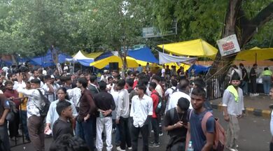 CJP continues to protest at Jantar Mantar a day after violence CJP continues to protest at Jantar Mantar a day after violence
