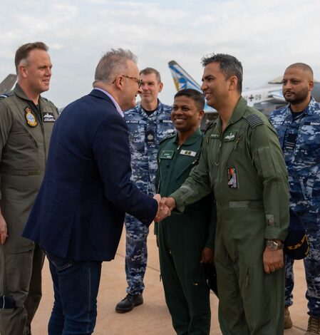 IAF contingent meets Australian PM Albanese during Exercise Pitch Black 2026