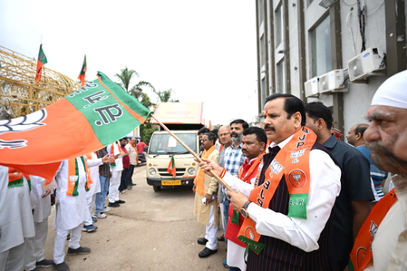 Datia bypoll: BJP ramps up its campaign with booth-level outreach, flags off 15 campaign vehicles Datia bypoll: BJP ramps up its campaign with booth-level outreach, flags off 15 campaign vehicles