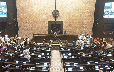 Rajya Sabha adjourned for the day amid continued Oppn uproar over NEET paper leak protests Rajya Sabha adjourned for the day amid continued Oppn uproar over NEET paper leak protests