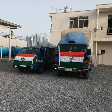 India delivers relief material to flood-stricken Afghanistan