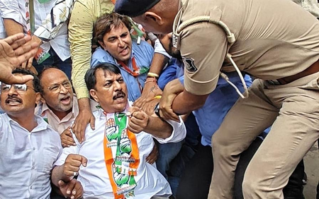 Gujarat Cong chief among 100 detained during NEET protest in Ahmedabad Gujarat Cong chief among 100 detained during NEET protest in Ahmedabad