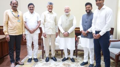 Chandrababu Naidu meets PM Modi, invites him for inauguration of Bhogapuram Airport Chandrababu Naidu meets PM Modi, invites him for inauguration of Bhogapuram Airport