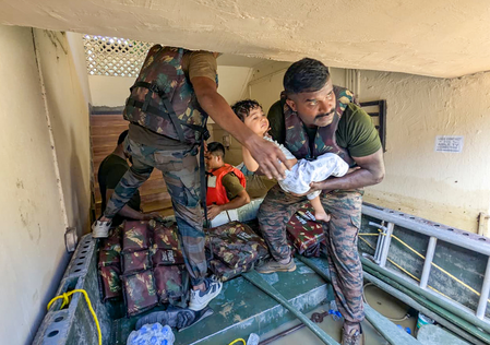 Assam Floods: Indian Army rescues more than 700 stranded people Assam Floods: Indian Army rescues more than 700 stranded people