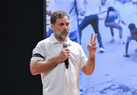 BJP questions Rahul Gandhi’s absence from Jantar Mantar protest; claims credit war within Oppn