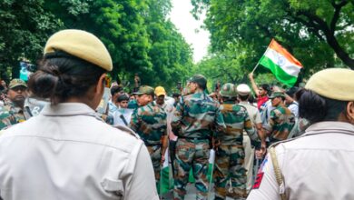 Delhi Police denies claim of detention over food being taken to Jantar Mantar, calls allegation ‘false, misleading’ Delhi Police denies claim of detention over food being taken to Jantar Mantar, calls allegation ‘false, misleading’