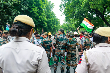 Delhi Police denies claim of detention over food being taken to Jantar Mantar, calls allegation ‘false, misleading’ Delhi Police denies claim of detention over food being taken to Jantar Mantar, calls allegation ‘false, misleading’