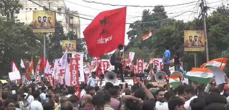 Row over joint rally by CJP-Left parties in Kolkata Row over joint rally by CJP-Left parties in Kolkata