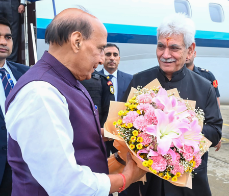 Rajnath Singh in Srinagar to attend Kargil Vijay Diwas commemorations