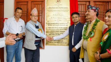 India-funded college building opens, school project begins in Nepal