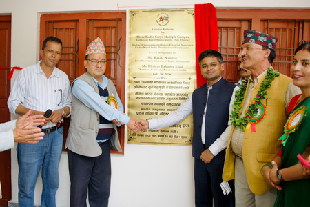 India-funded college building opens, school project begins in Nepal India-funded college building opens, school project begins in Nepal