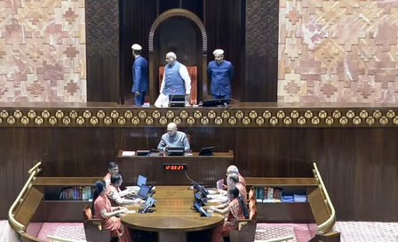 Rajya Sabha adjourned again till 2 pm as Oppn uproar continues