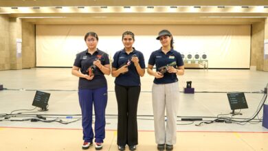 Esha wins gold, Manu bags bronze in women’s 25m pistol at ISSF WC in Hangzhou