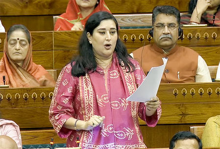 Bansuri Swaraj calls out Oppn’s ‘selective outrage’ on paper leaks Bansuri Swaraj calls out Oppn’s ‘selective outrage’ on paper leaks