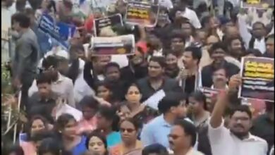 YSRCP holds protests across Andhra Pradesh over ‘irregularities’ in teachers’ recruitment