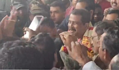 BJP celebrates Pradhan’s Odisha visit; Oppn calls it a bid to cover up failures