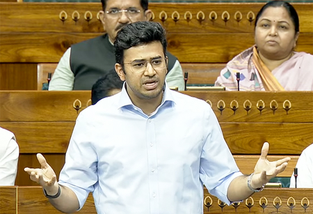 ‘Big delulu to think youth are with them’: BJP’s Tejasvi Surya attacks Oppn over paper leak ‘Big delulu to think youth are with them’: BJP’s Tejasvi Surya attacks Oppn over paper leak