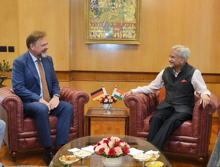 EAM Jaishankar meets German envoy Philipp Ackermann, lauds role in deepening strategic ties EAM Jaishankar meets German envoy Philipp Ackermann, lauds role in deepening strategic ties