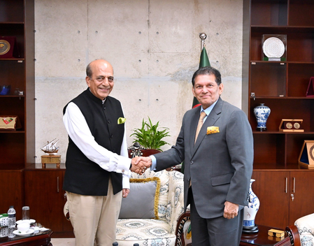 Envoy Dinesh Trivedi meets B’desh FM, state minister Envoy Dinesh Trivedi meets B’desh FM, state minister