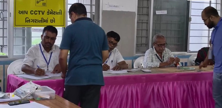 Gujarat bypoll: 6.06 pc turnout in first three hours of polling in Manjalpur Gujarat bypoll: 6.06 pc turnout in first three hours of polling in Manjalpur