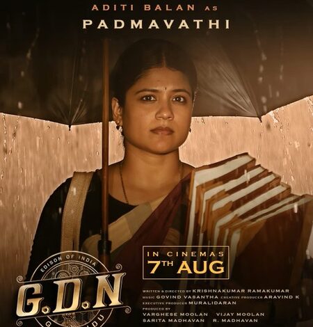Aditi Balan’s look as Padmavathi in Madhavan-starrer ‘GDN’ revealed