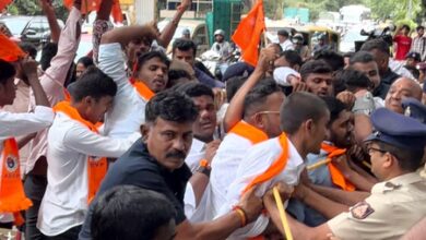 Recruitment scam: ABVP activists lay siege to KPSC headquarters in Bengaluru, detained Recruitment scam: ABVP activists lay siege to KPSC headquarters in Bengaluru, detained