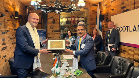 Gujarat Dy CM discusses avenues for enhanced cooperation with Cabinet Secretary of Scotland Gujarat Dy CM discusses avenues for enhanced cooperation with Cabinet Secretary of Scotland