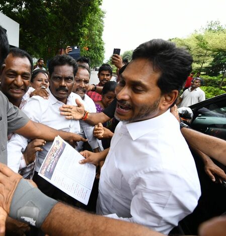 Jagan accuses CM Chandrababu of false cases against ex-minister