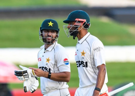 Finger fracture forces Pakistan’s Masood out of second Test vs WI Finger fracture forces Pakistan’s Masood out of second Test vs WI