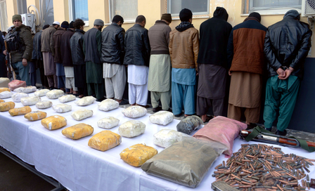Over 14 tonnes of illegal substance, drugs set on fire in Central Afghanistan Over 14 tonnes of illegal substance, drugs set on fire in Central Afghanistan