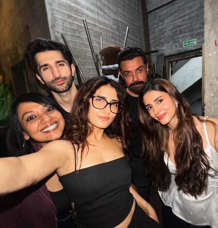 Fatima Sana Shaikh shares fun moments with ‘Teen Kauwe’ gangsters Bobby Deol and Sidhant Gupta