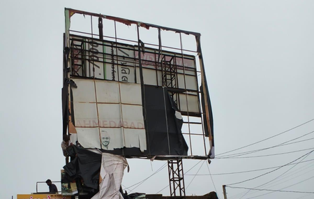 Rain alert: 200+ hoardings, banners removed in Gandhinagar; schools, colleges shut tomorrow Rain alert: 200+ hoardings, banners removed in Gandhinagar; schools, colleges shut tomorrow