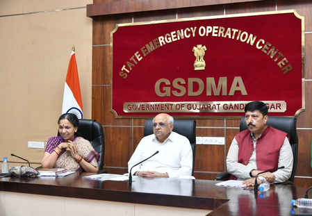 Gujarat rains: CM conducts late-night review; over 16,500 evacuated Gujarat rains: CM conducts late-night review; over 16,500 evacuated
