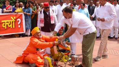 Hindu organisations, seers denounce using saffron attire in Parliament protest
