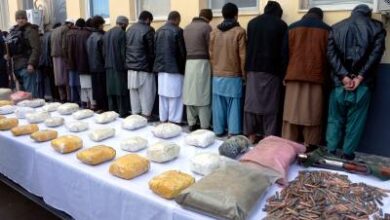 Afghan police seize illicit drugs, detain eight suspects