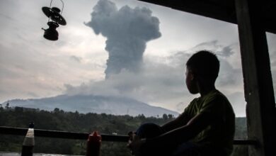 Indonesia’s Mount Sinabung erupts, volcanic ash blankets Berastagi