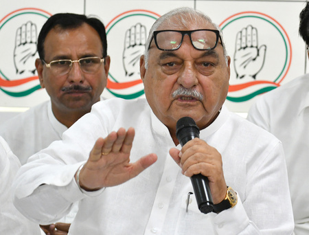 BJP completely ruined Gurugram, says former CM Bhupinder Hooda BJP completely ruined Gurugram, says former CM Bhupinder Hooda